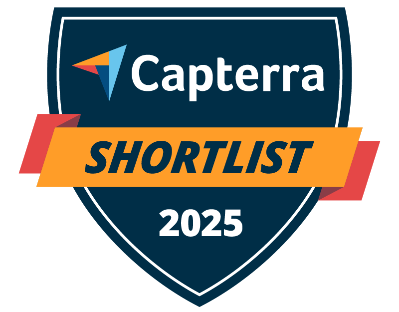 Capterra Shortlist 2025 badge